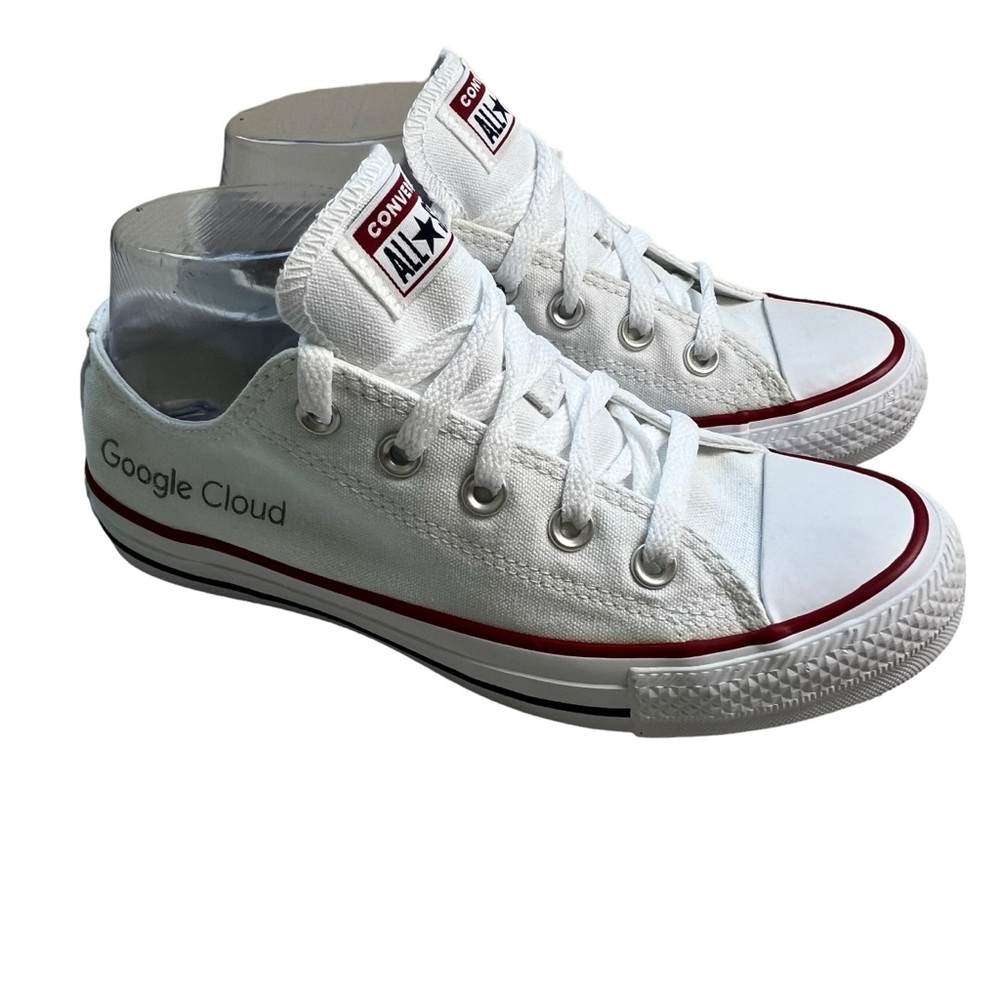 Converse All Star Google Cloud  White Size Women’s 6 Low Top Sneakers